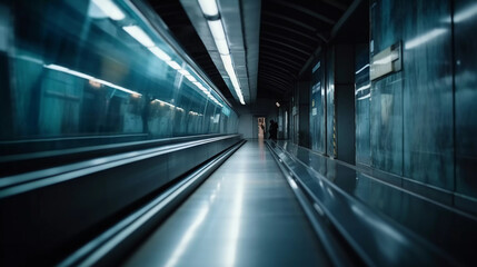Fototapeta na wymiar subway station at night