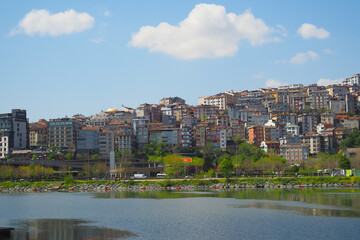 Fototapeta premium Istanbul Asian Side Urban building blocks