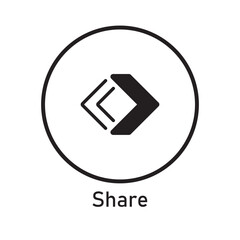 Share Icon Vector Image Illustration.Mobile Phone Icon