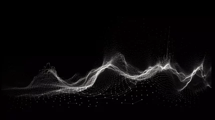 Foto op Plexiglas Fractale golven abstract technology background