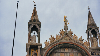 Fototapeta na wymiar Patriarchal Cathedral Basilica of Saint Mark (Basilica Cattedrale Patriarcale di San Marco), Venice, Italy