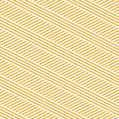 Obraz premium Vector geometric line seamless pattern. Simple yellow texture with diagonal stripes, lines, chevron. Abstract graphic background. Modern sport style linear ornament. Trendy funky repeat geo design