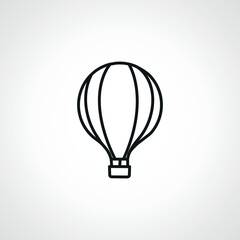 Hot air balloon line icon. Hot air balloon outline icon