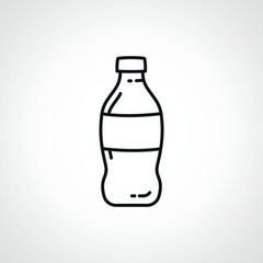 Bottle Soda line icon. Soda outline icon