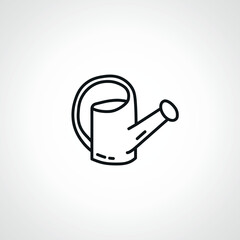 Watering can line icon. Watering can outline icon