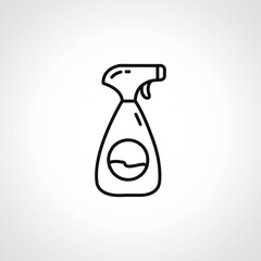 Spray Line Icon. Spray outline icon