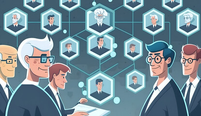 人と人がつながっている表現