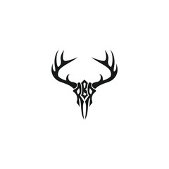 rbr hunting Deer minimalist logo design