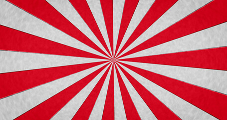 Fototapeta premium Composition of red stripes on white background
