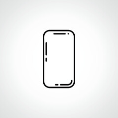 Mobile phone line icon. smartphone outline icon