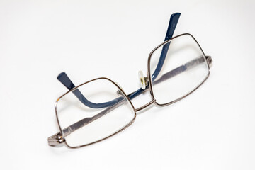 Eyeglasses frame isolated on a light background