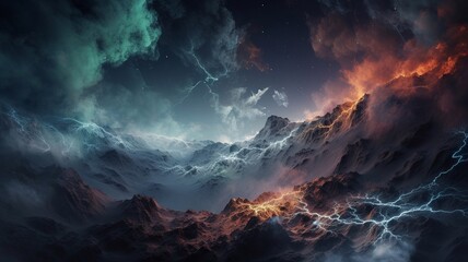 Abstract texture of planets in the universe. Generative AI.