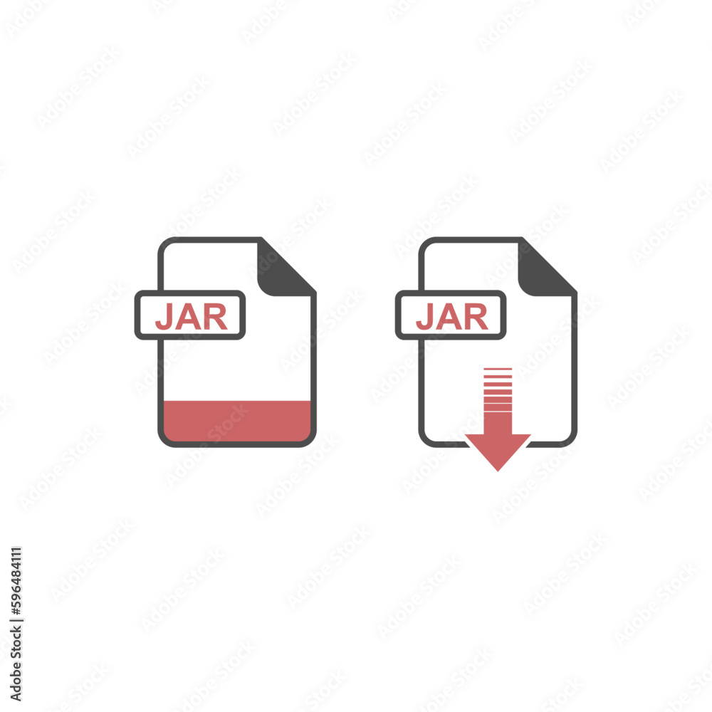 Poster jar format download icon - format extension file icon vector illustration for web and graphics desig