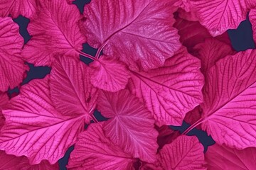 Fototapeta na wymiar pink leaves in close-up view. Generative AI