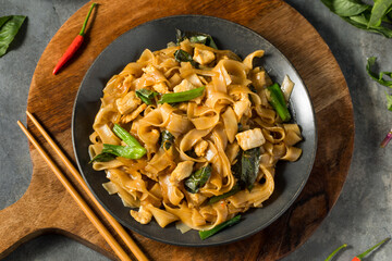 Spicy Homemade Thai Drunken Noodles
