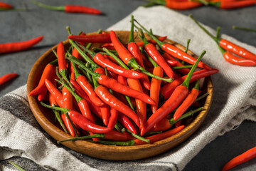 Spicy Organic Red Thai Birds Eye Chilli Peppers