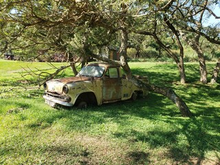 old abandoned car