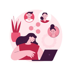 Employee sharing abstract concept vector illustration. Employee stock option, new form of employment, strategic sharing, sign contract with many employers, latest hiring trend abstract metaphor.