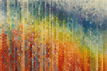 Abstract background with colorful lines and dots. Generative AI