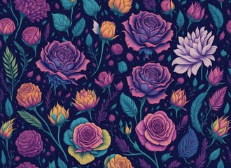 Roses pattern
