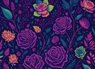 Roses pattern