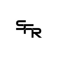 sfr lettering initial monogram logo design