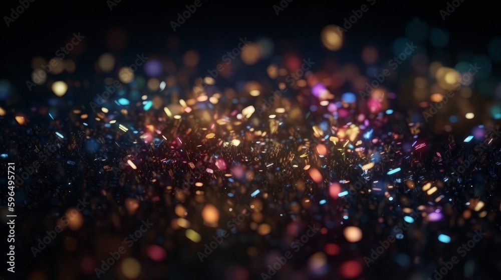 Aufkleber abstract bokeh glitter background. generative ai