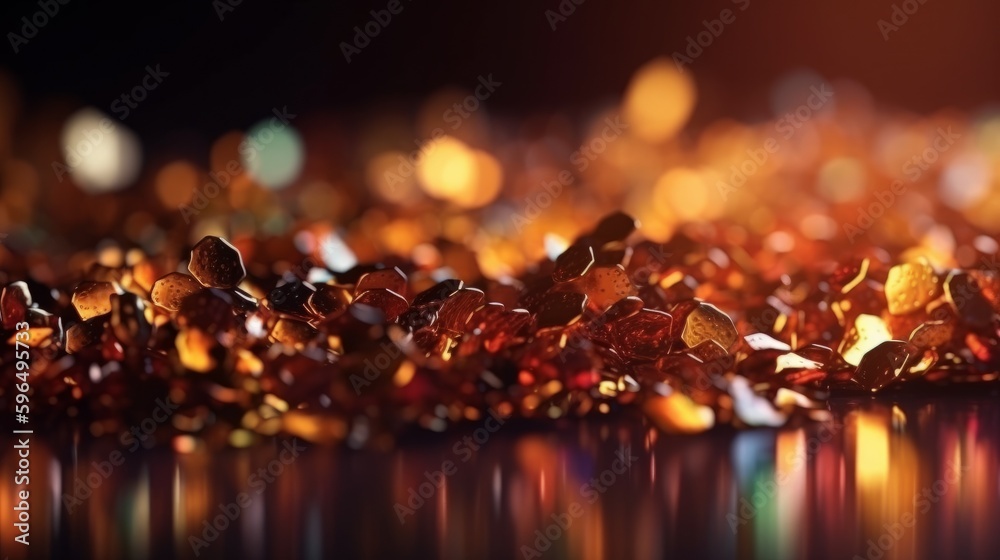 Poster abstract bokeh glitter background. generative ai
