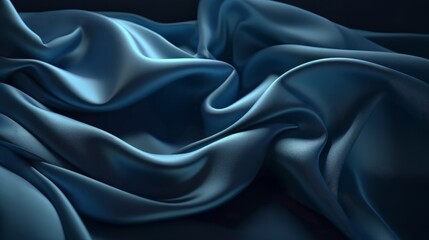 Obraz premium Luxury Silk Satin Curtain Background. Generative ai