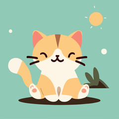 cute cat sweety smilley