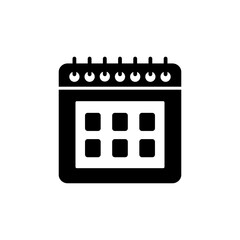 calendar icon vector. Calender symbol