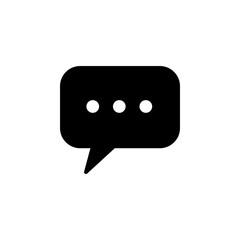 Chat icon vector. Chat Icon in trendy flat style isolated. Speech bubble symbol for web design