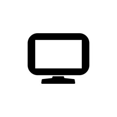 Computer icon vector. computer monitor icon.