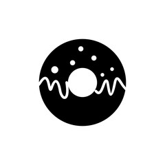 Donut icon vector. doughnut icon. donut logo