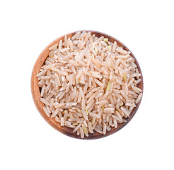 Pile of brown rice isolated transparent png