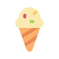 ice cream flat icon