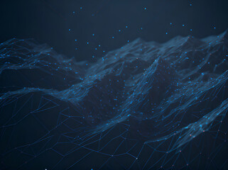 Technology background, 3D landscape, digital world concept, futuristic virtual reality concept, metaverse.