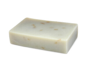 Soap bar on white background. Personal hygiene