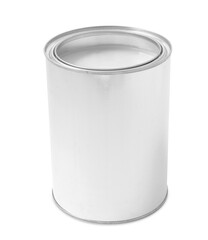 One can of paint on white background