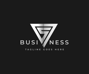 Geometric Triangle Logotype linked Letter S Vector Template Abstract Monogram Symbol . S Letter Usable For Best Modern, Business, Company, Corporate, Premium,