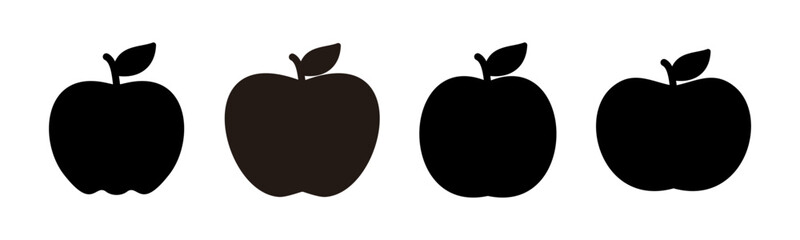 Apple icon vector illustration. Apple sign and symbols for web design.
