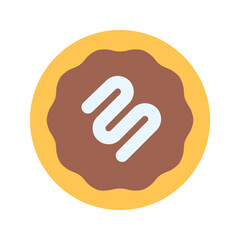 Obraz premium okonomiyaki flat icon