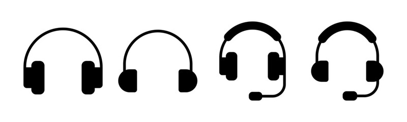 Headphone icon vector illustration. Headphone sign and symbol
