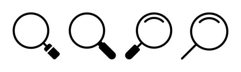 Search icon vector illustration. search magnifying glass sign and symbol