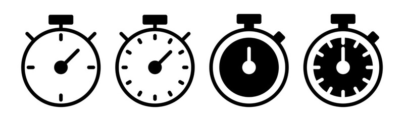 stopwatch icon vector illustration. Timer sign and symbol. Countdown icon. Period of time