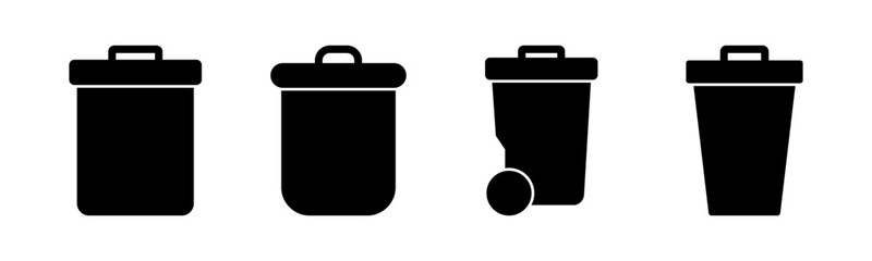 Trash icon vector illustration. trash can icon. delete sign and symbol.