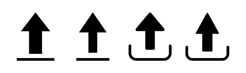 Upload icon vector illustration. load data sign and symbol