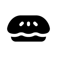 apple pie glyph icon