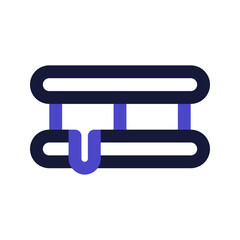 ice cream sandwich line color icon