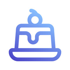 pudding gradient icon
